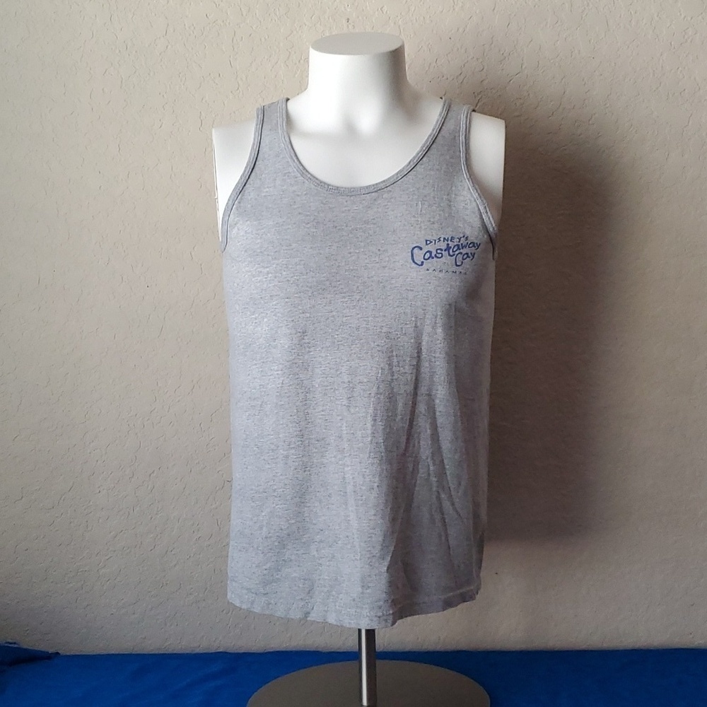 EUC. VTG Disney Cruise Line, Disney Castaway Cay Bahamas, Grey Tank, Sma…